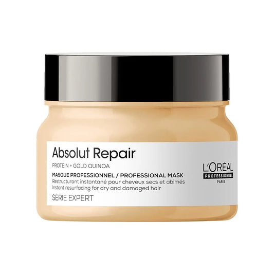 L’Oréal Professionnel Série Expert Absolut Repair Mask 250 ml | Deep Nourish with Gold Quinoa & Wheat Protein