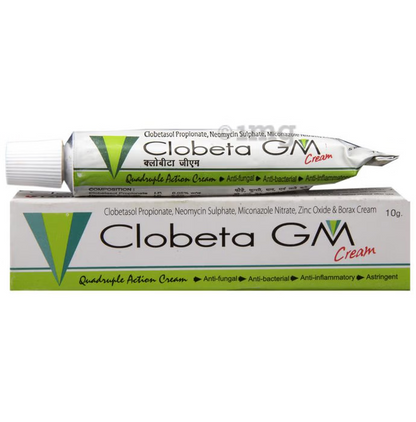 Clobetasole Clobeta‑GM Cream 10 g | Antibacterial‑Antifungal Topical Cream