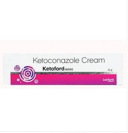 Ketoford 2% Cream 15g (Pack of 2) – Antifungal Ketoconazole Treatment for Skin Infections