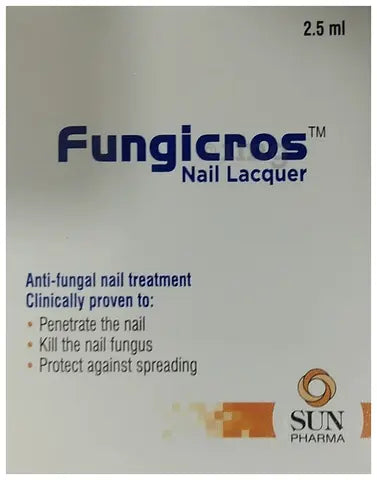 Fungicros Nail Lacquer 2.5ml – Amorolfine-Based Anti-Fungal Nail Treatment for Fungal Infections