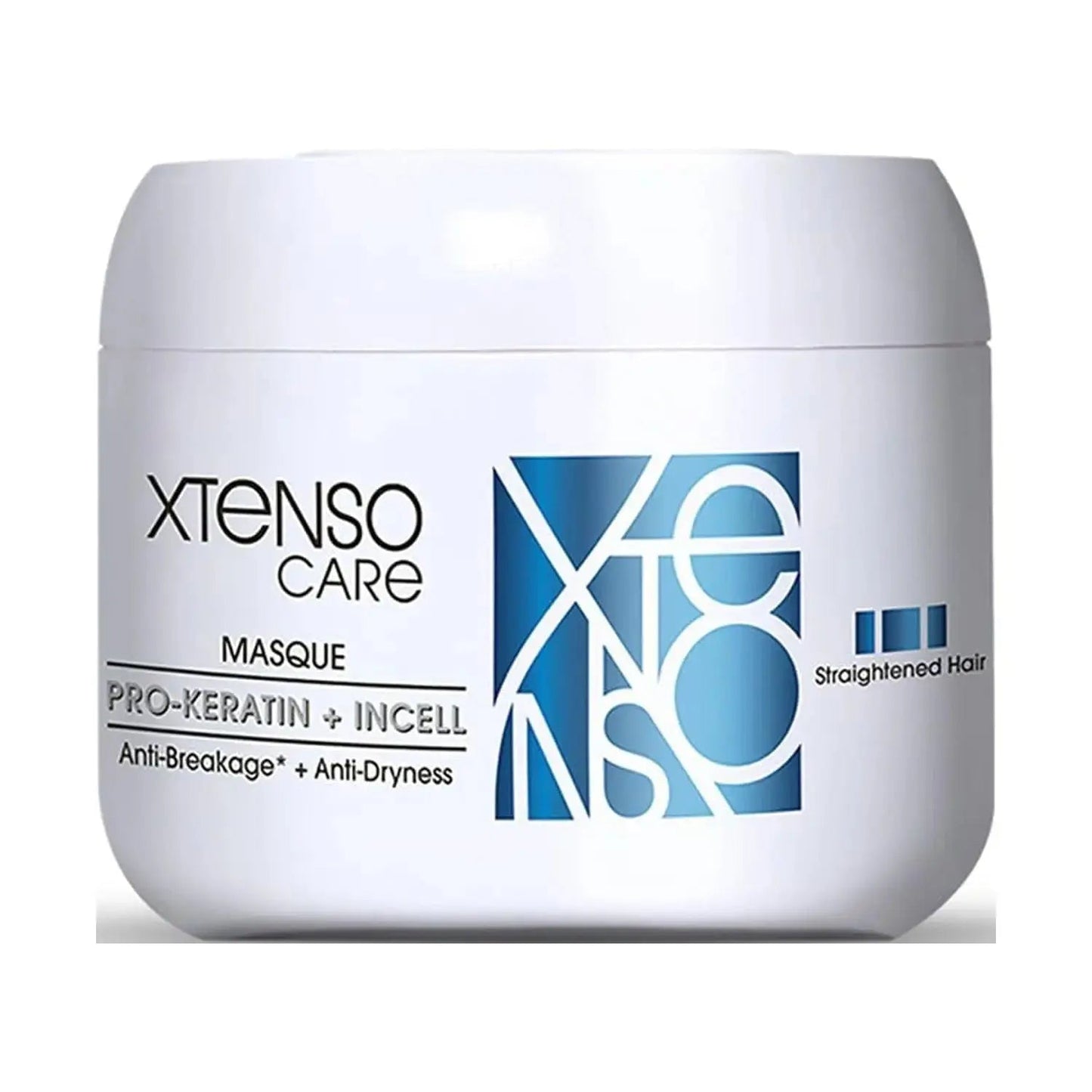 L'Oréal Professionnel Xtenso Care Combo – Shampoo 250ml + Hair Masque 196g | For Straightened & Chemically Treated Hair | BLUE Pack