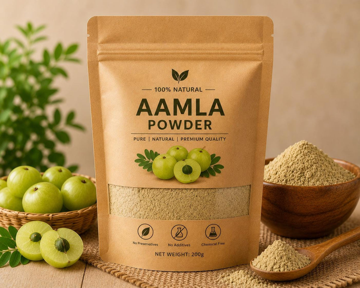 Natural Amla Powder for Hair, Skin, DIY Beauty, Finely Ground Herbal Botanical