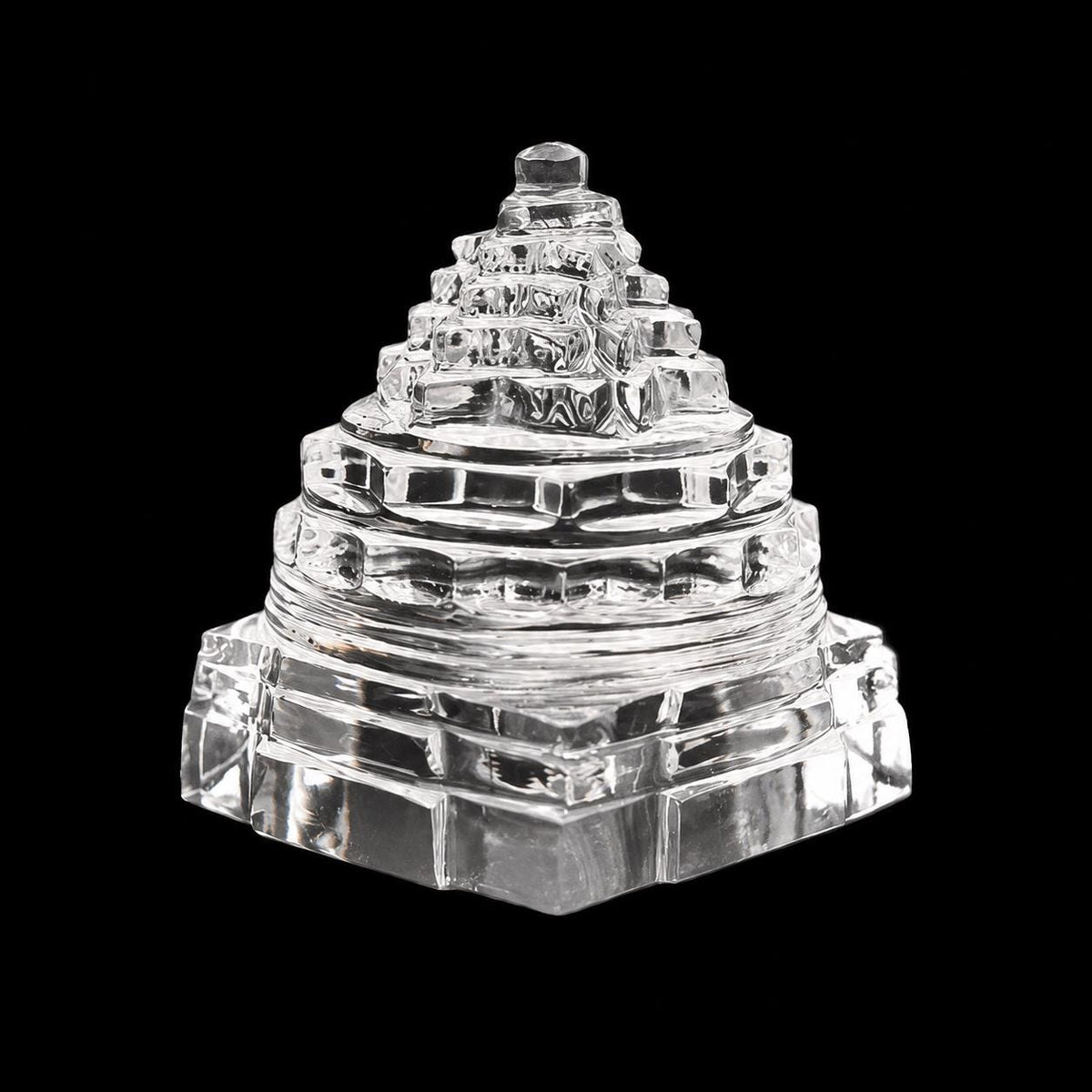 Hand-Carved Clear Quartz Crystal Figurine, Meditation Shelf Décor, Artisan Display Piece