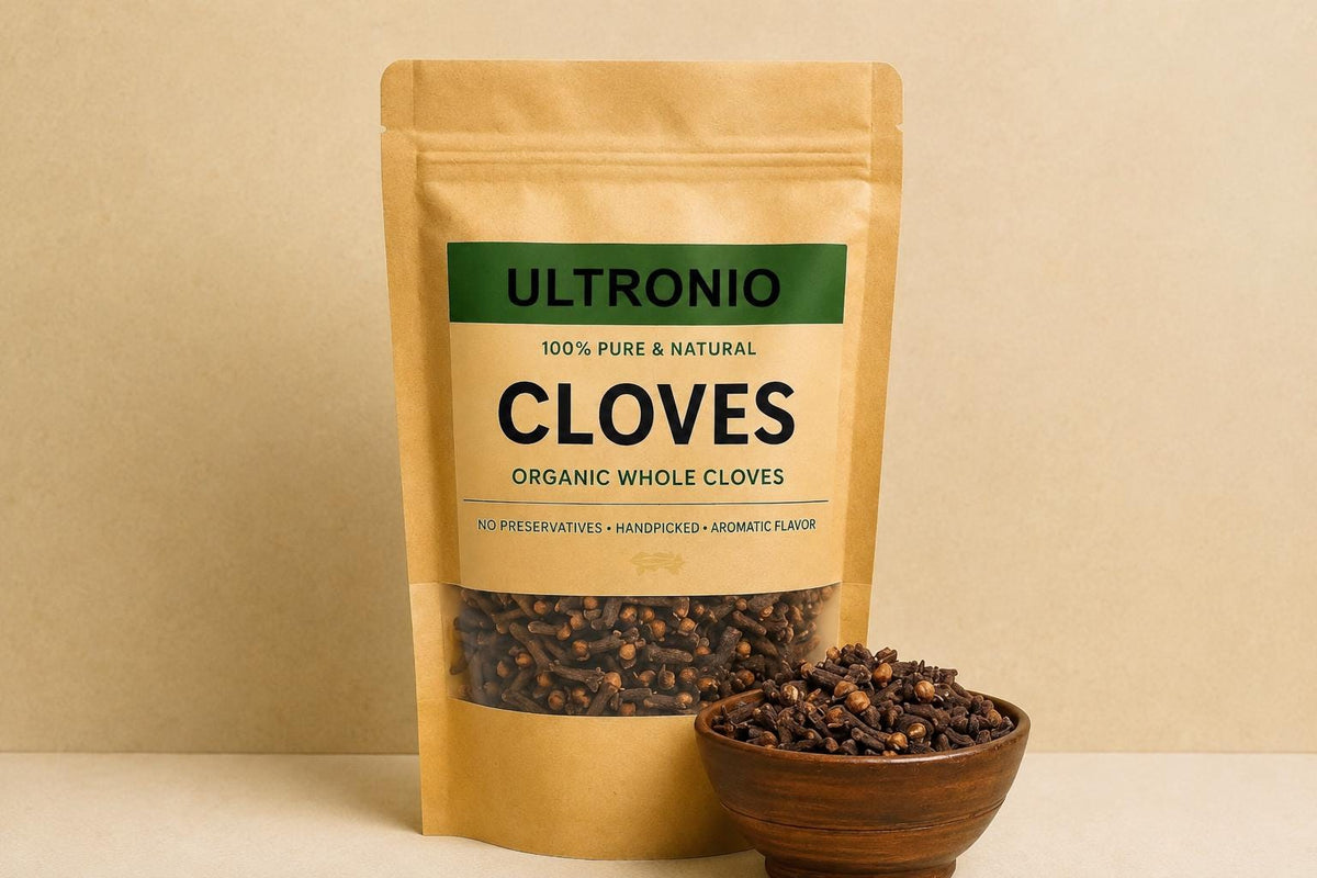 Organic Whole Cloves | Aromatic Spice Buds for Cooking, Tea, Ayurveda