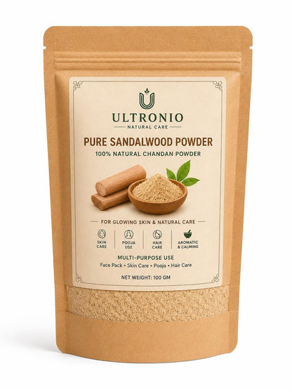 Pure Sandalwood Powder (Chandan) | Natural Face Pack, Pooja Use, Skin Care