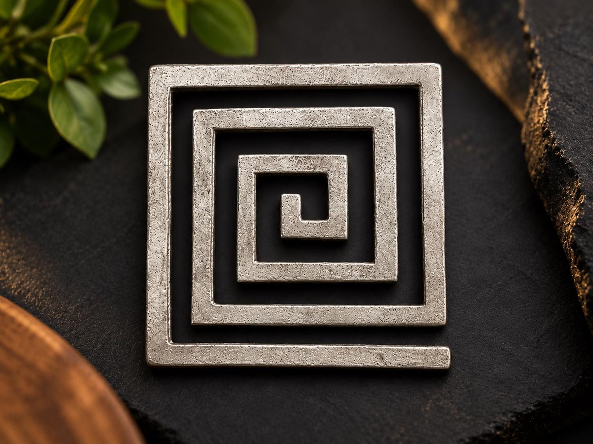 Shubh Sanket Vastu Lead Helix – Traditional Spiral Symbol (4 Inch)