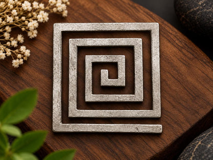 Shubh Sanket Vastu Lead Helix – Traditional Spiral Symbol (4 Inch)