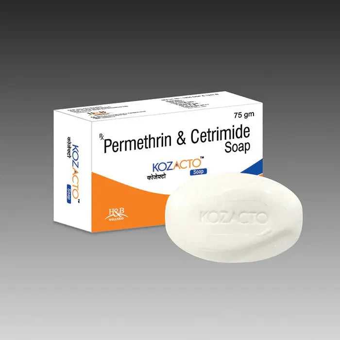 Permethrin & Cetrimide Soap 75 gm (Pack of 2) – Medicated Cleansing Soap for Scabies & Skin Protection. Shopnice.com