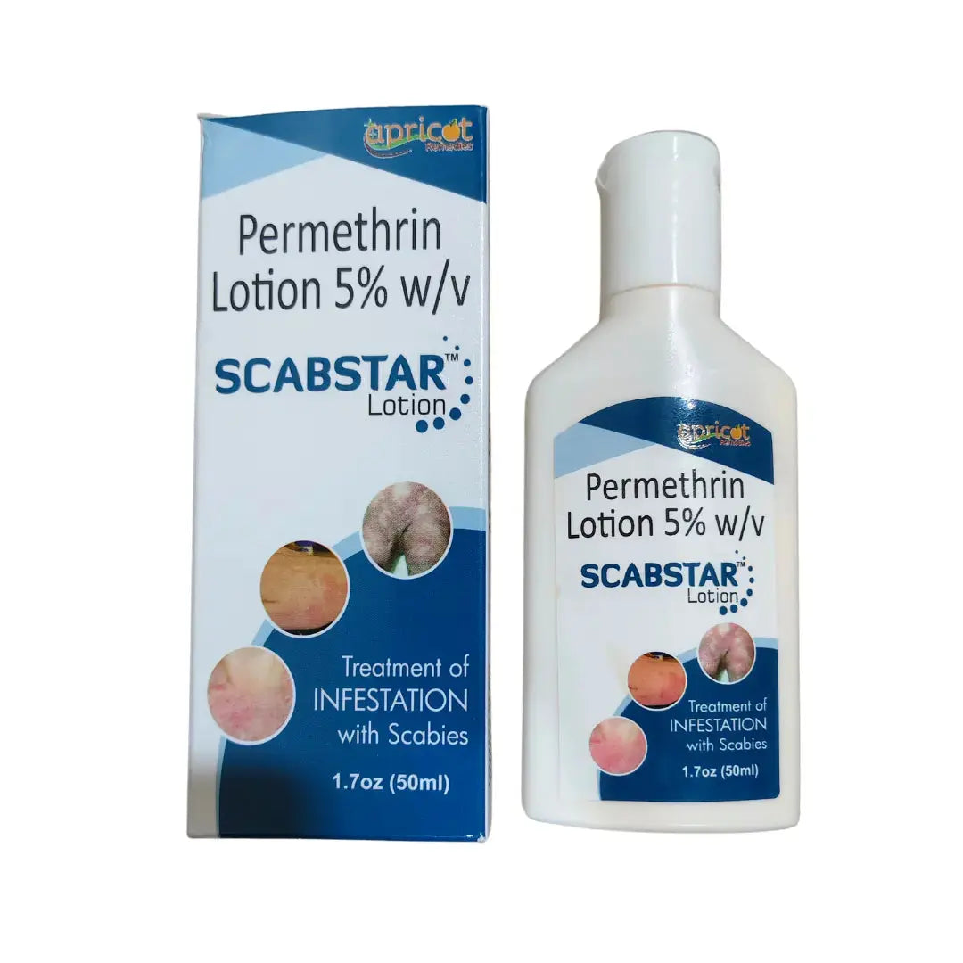 Scabstar Permethrin Cream for scabies 50ml (Pack of 4) V2deliver.com